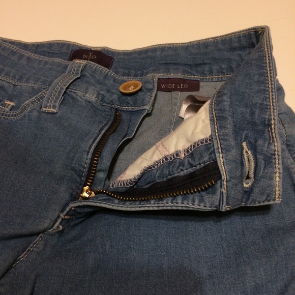 NYDJ Wide Leg Med Wash Jeans Lift Tuck Technology - Picture 7 of 8